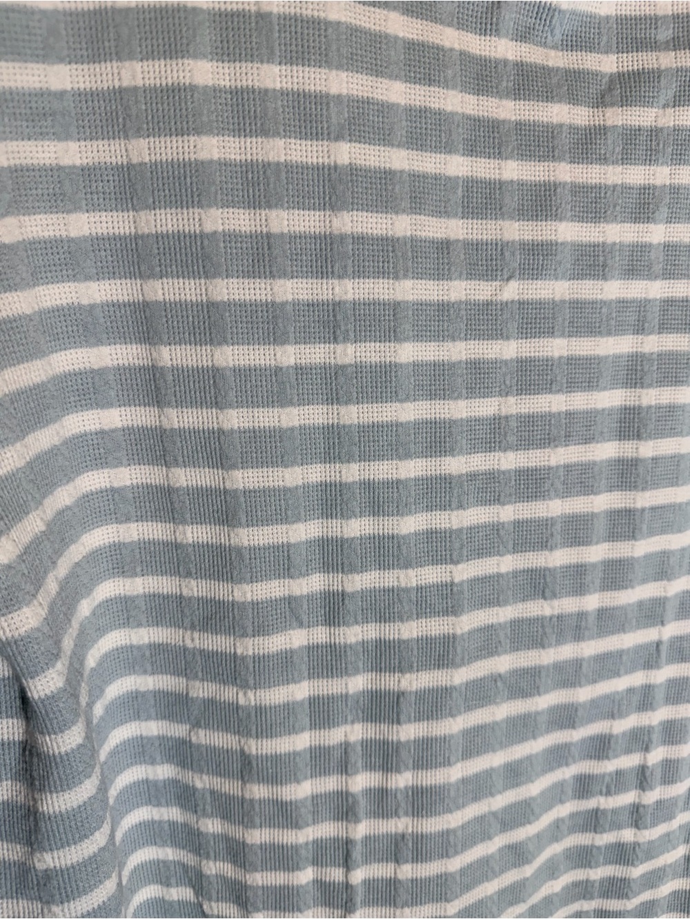 croft & barrow Light Blue and White Striped Long-Sleeve Crewneck - Picture 4 of 10